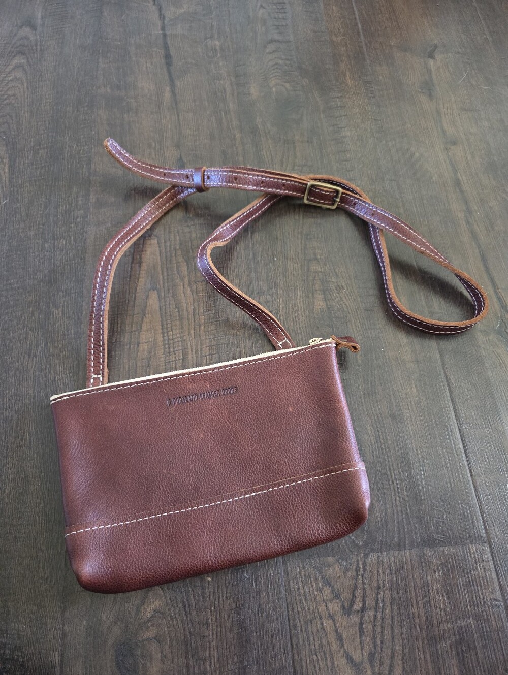 Portland Leather Goods Chestnut Brown Fiesta Bag Crossbody